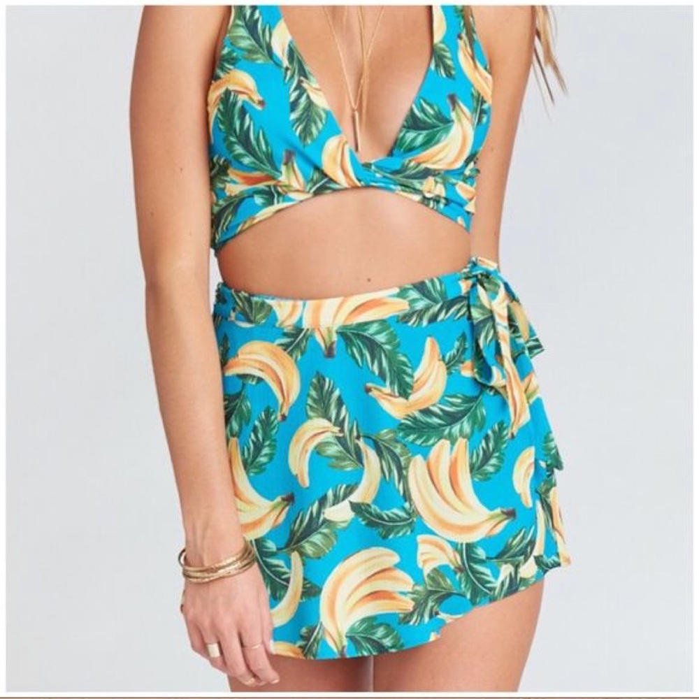 Show Me Your Mumu banana skirt/wrap top set